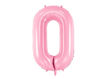 Picture of FOIL BALLOON NUMBER 0 PASTEL PINK 34 INCH